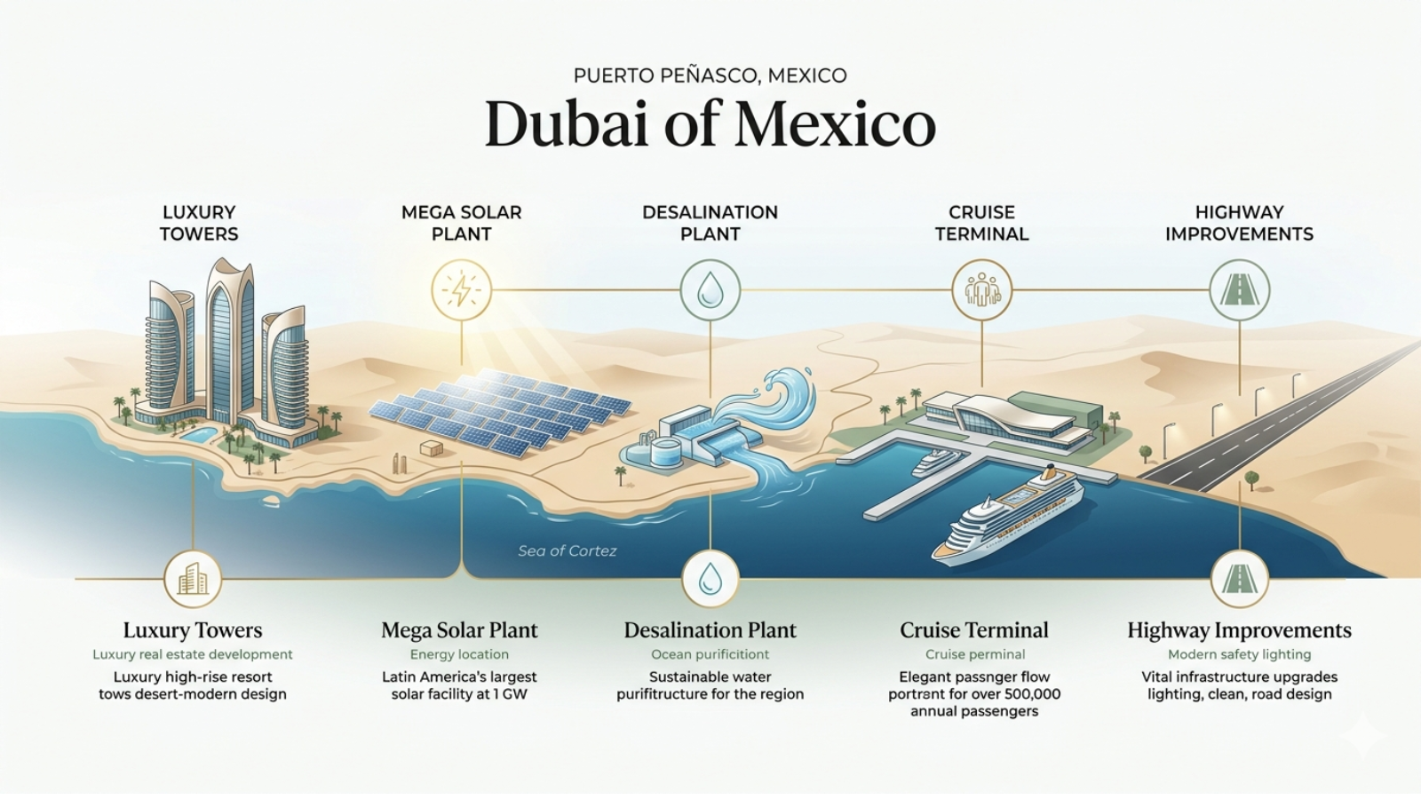 5 Projects, One Future, Dubai of Mexico